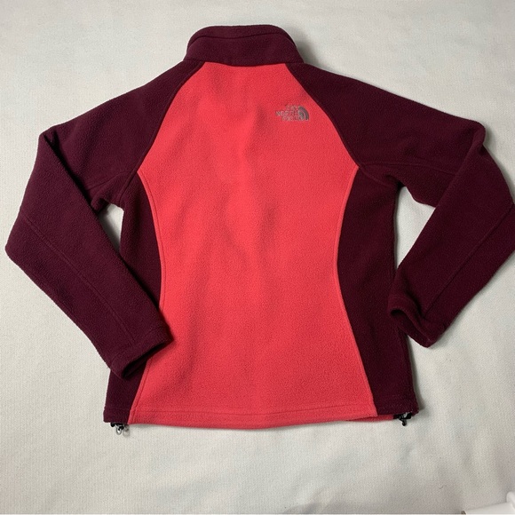 North Face Color Block Fleece Zip up Jacket - Picture 5 of 9